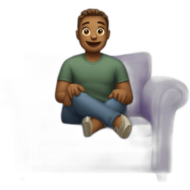 Sitting on couch emoji