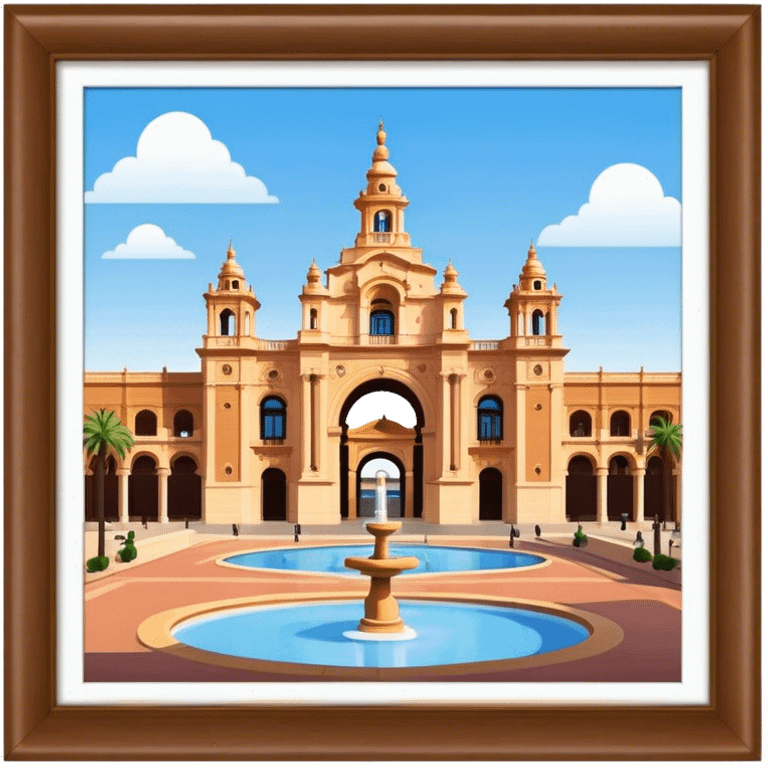 Cinematic Realistic Plaza de España Emoji  emoji