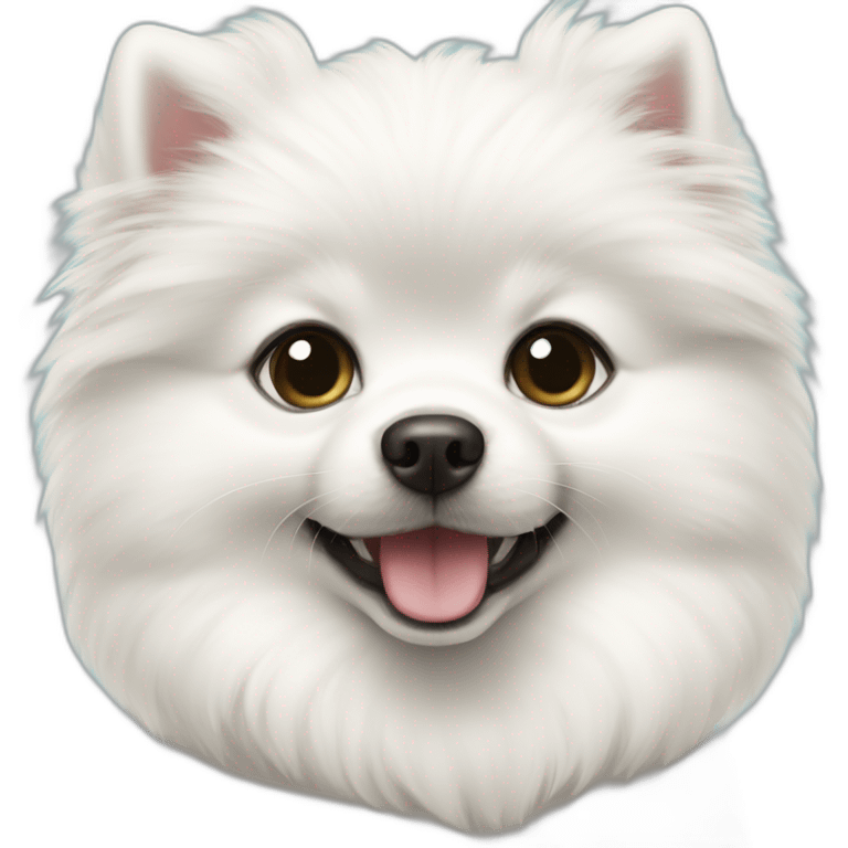 BABY WHITE POMERANIA emoji