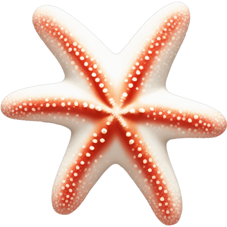 starfish that’s red and white emoji