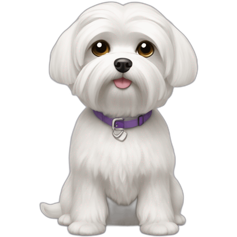 6 pound maltese with short hair emoji