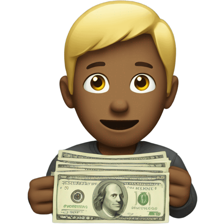 Person asking for money emoji