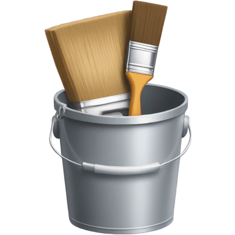 Paint bucket and brush emoji