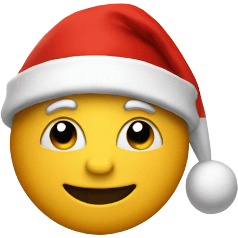 A red Santa hat emoji