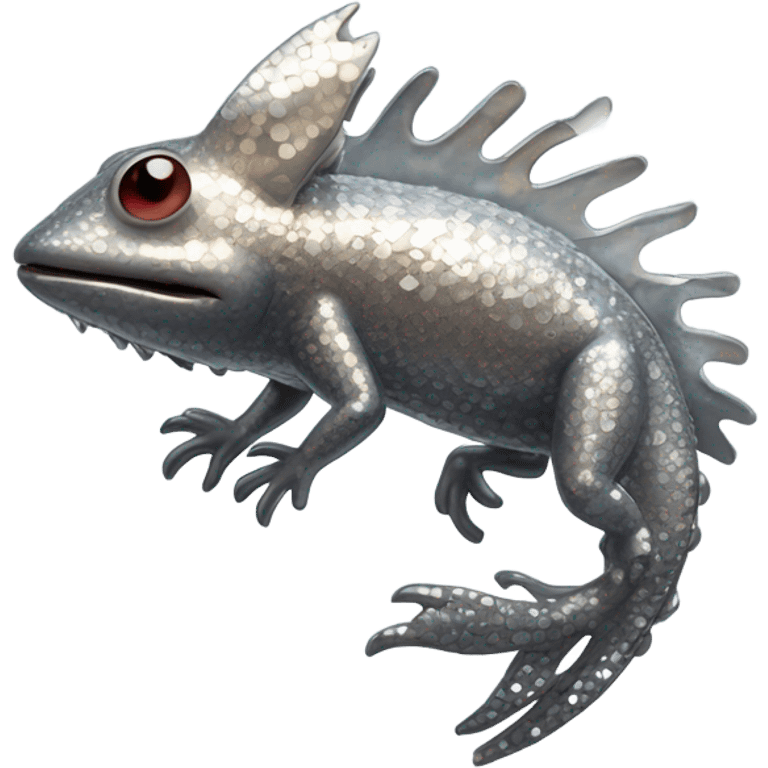 Metal axolotl  emoji