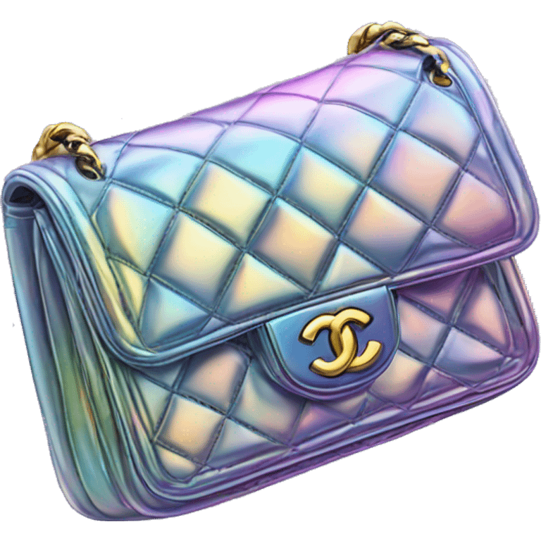 Iridescent Chanel bag emoji