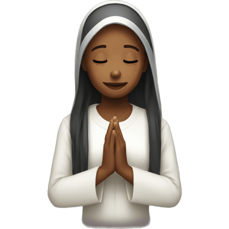 Girls pray emoji