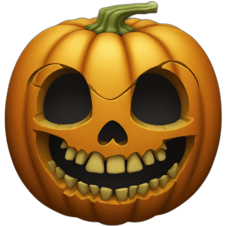 pumpkin skull emoji