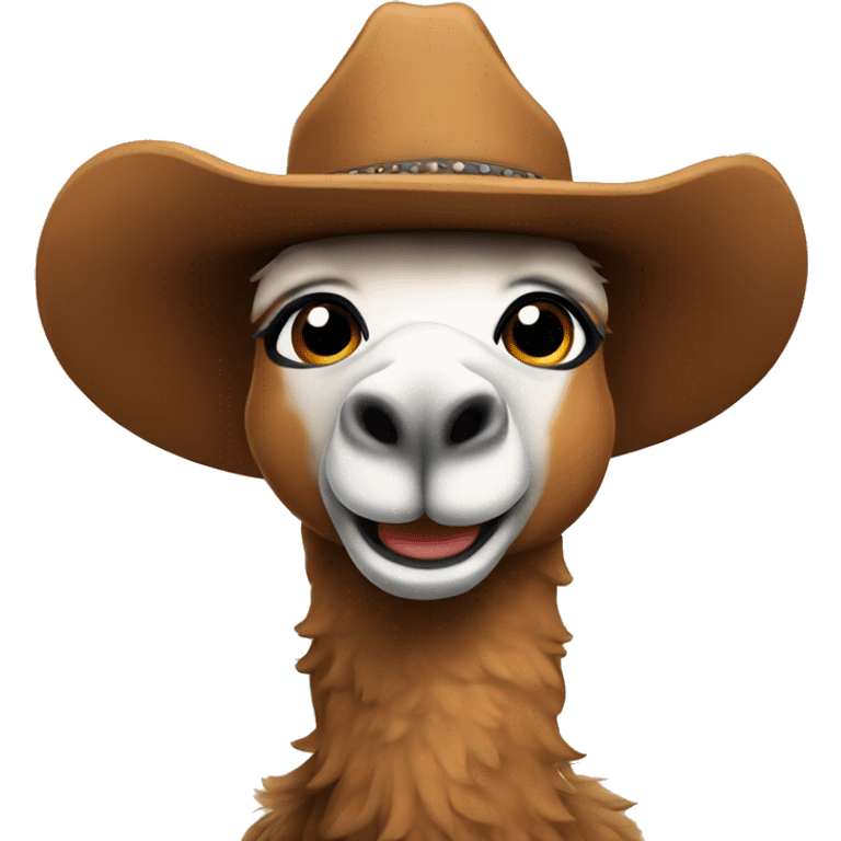 Cowboy llama emoji