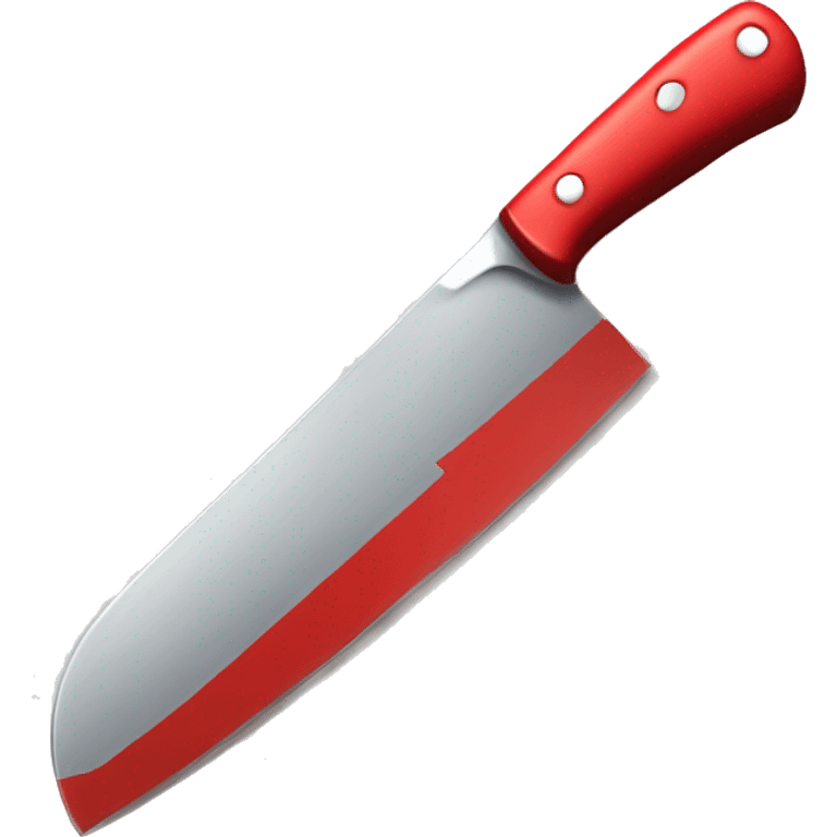 kitchen knife red paint emoji