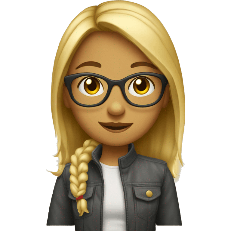 Jeune fille Lunette emoji