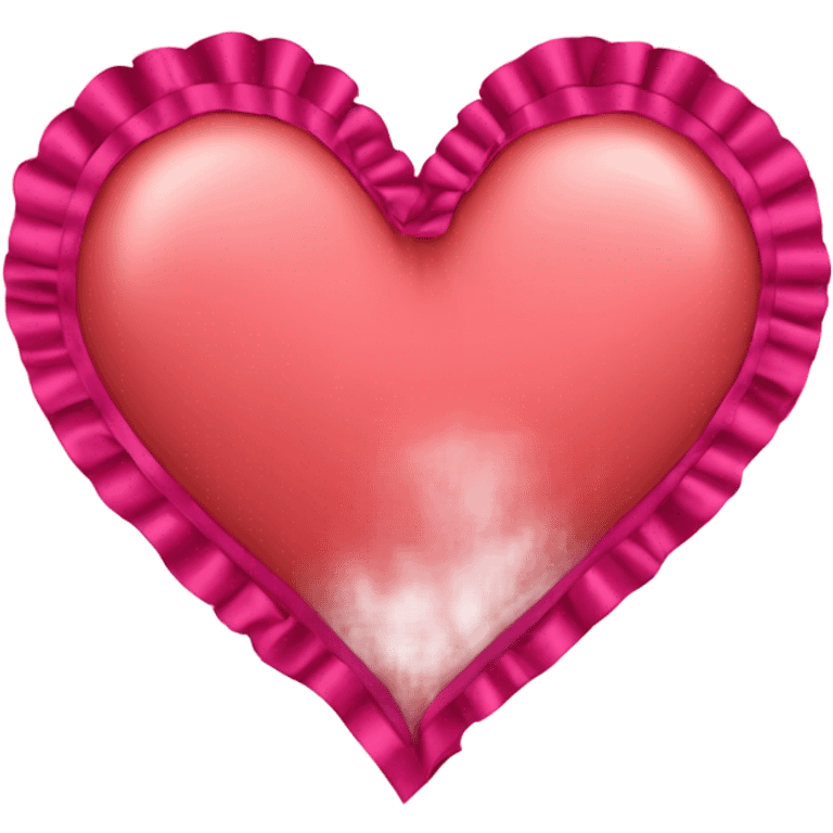 Heart with ribbon edges emoji