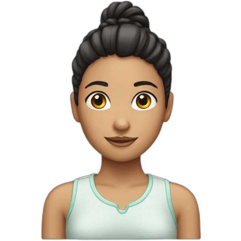 Girl with pony tail emoji