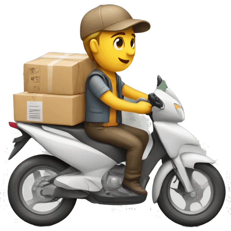 courier with auto gift delivery emoji