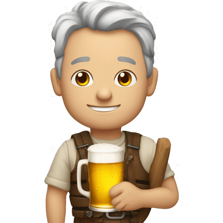 Uwe mit bier in Hand  emoji