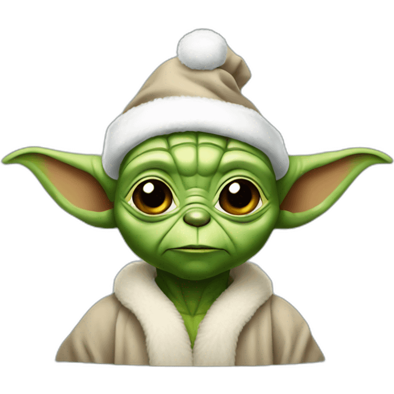 christmas yoda emoji