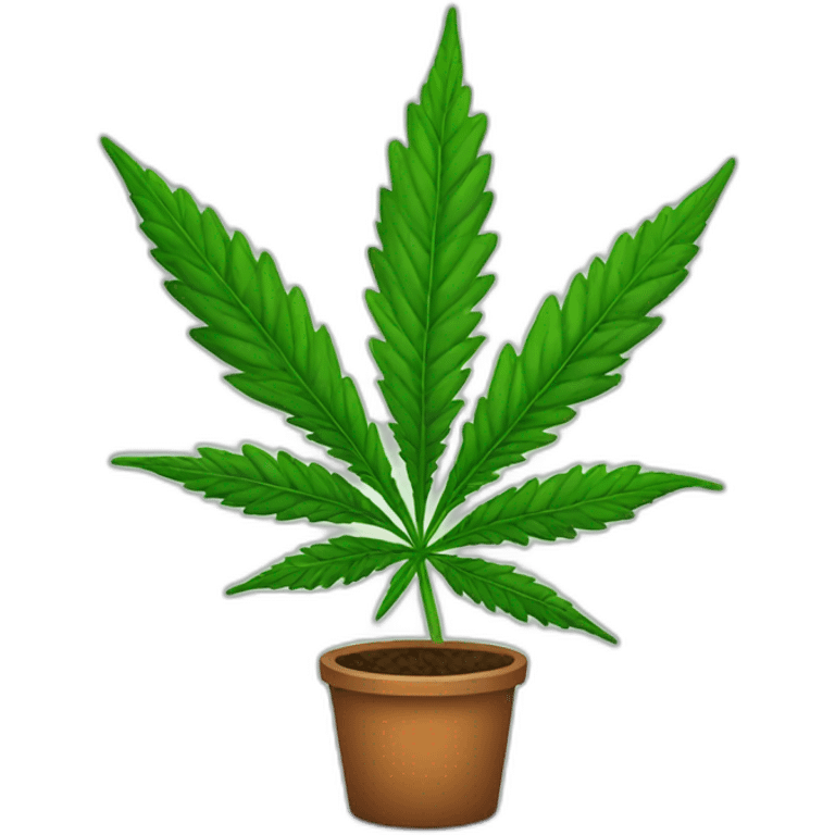 Cannabis plant emoji