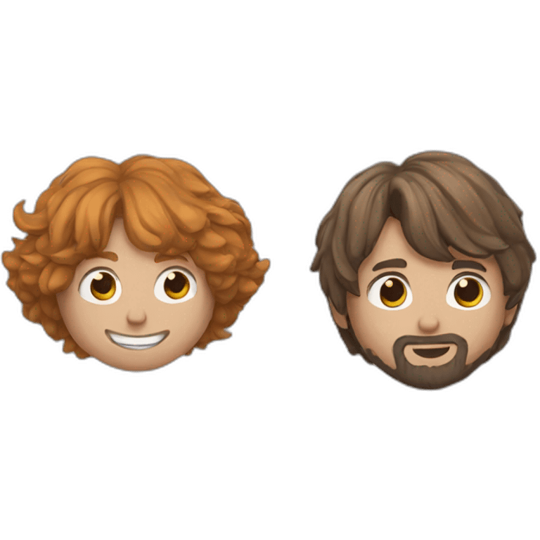 Harry Potter and Ron as island bois emoji