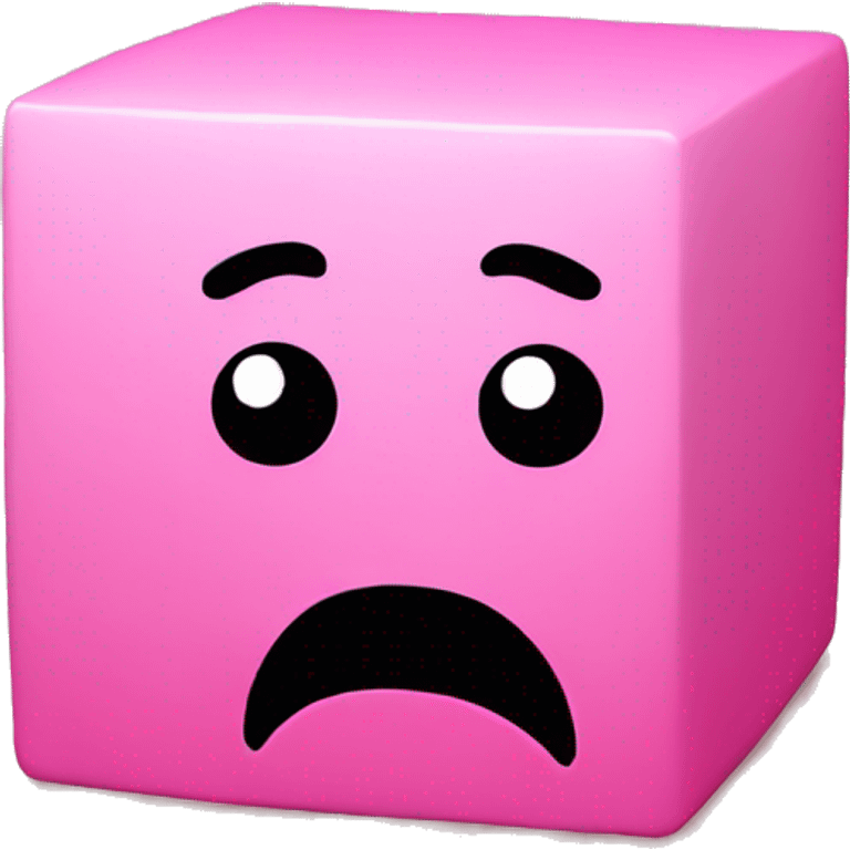 Cube Pink
 Saddened emoji