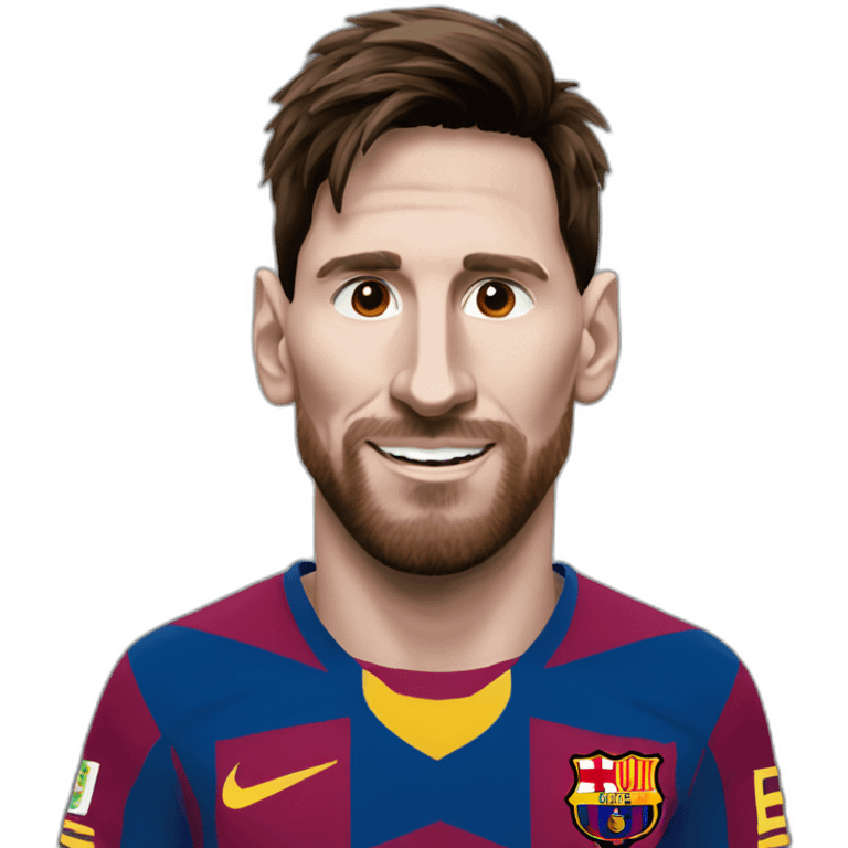 messi with the sign "MESSIRVE" emoji