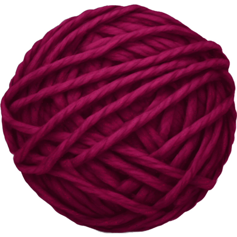 burgundy ball of thread emoji