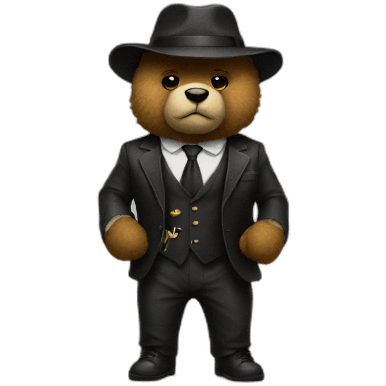 teddybear gangster emoji