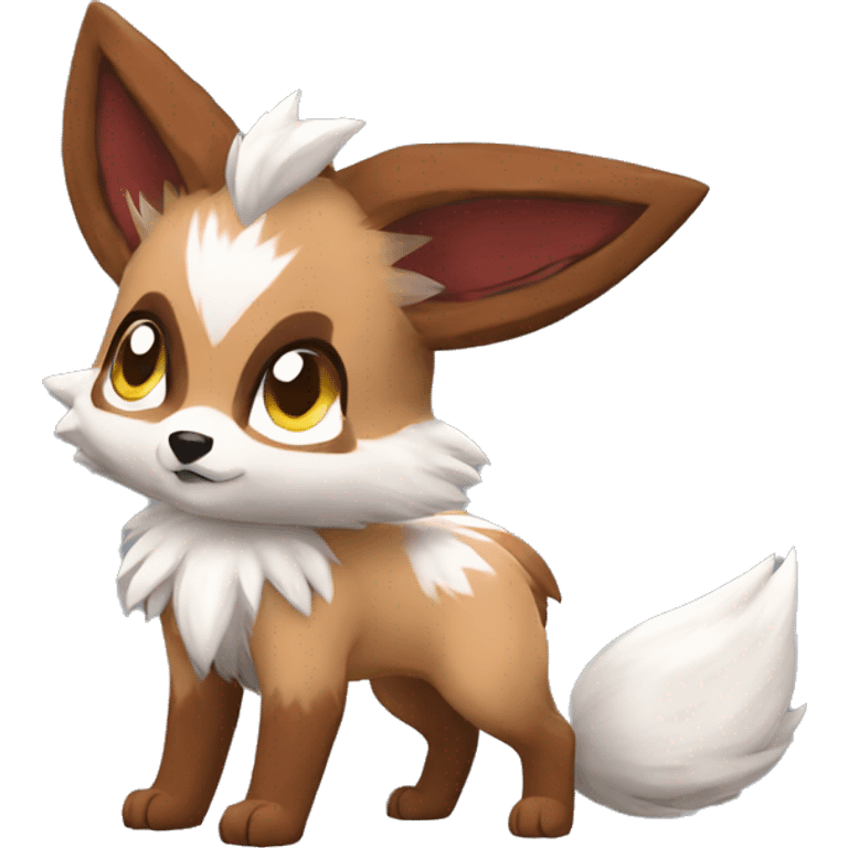 Lycanroc Vulpix Rocruff Eevee emoji