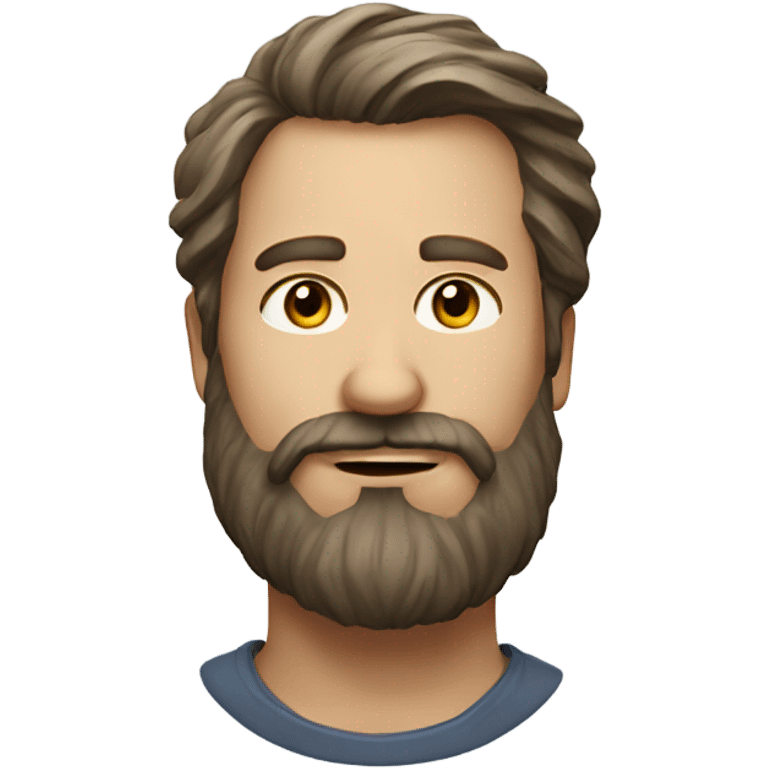 realistic portrait of bearded man emoji