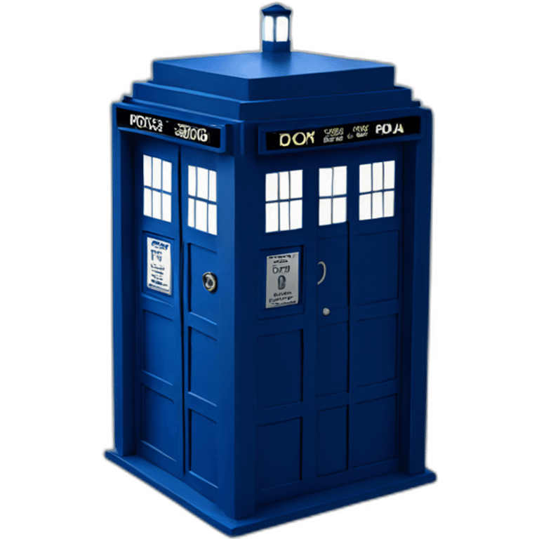 doctor who tardis fliying emoji