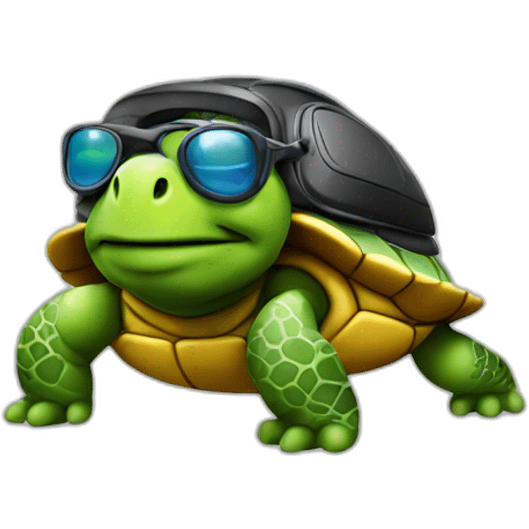 Dj turtle emoji