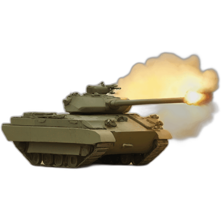 Tank firing emoji