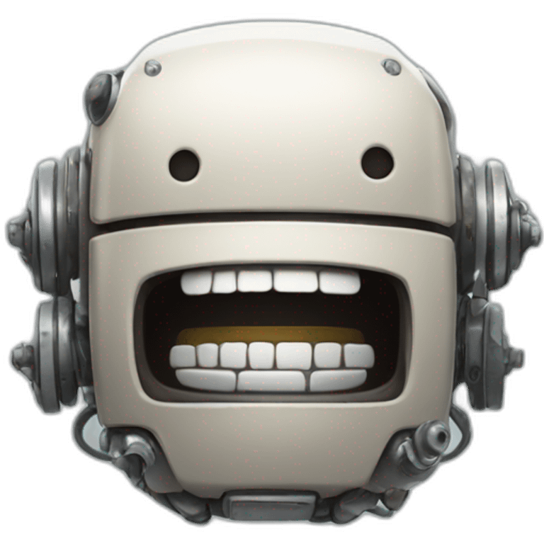 laughing buff robot emoji