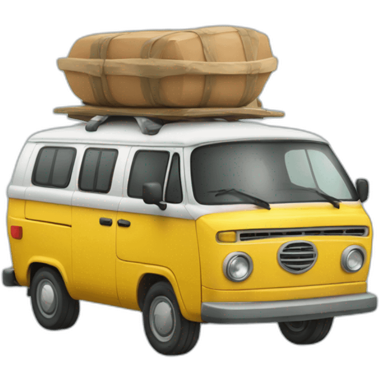 Van en voyage a la montagne emoji