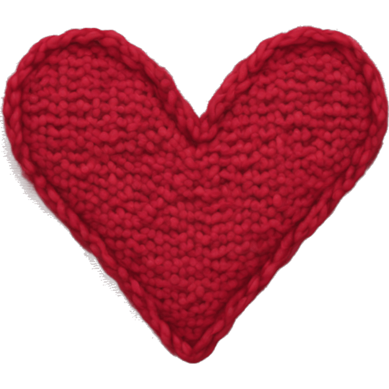 Knitted heart emoji