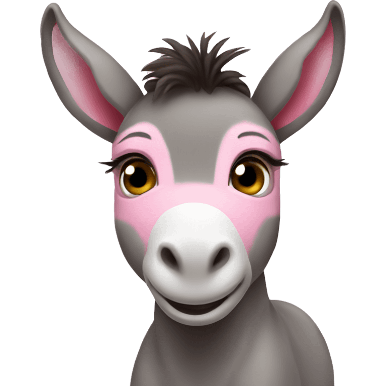 Pink baby donkey emoji