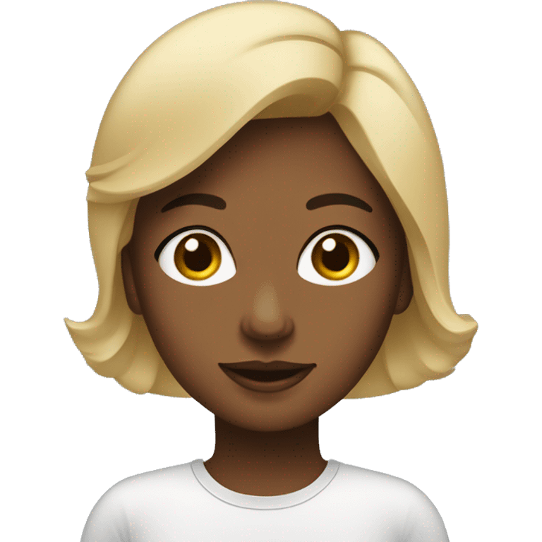 mulher com a mão nas costas emoji