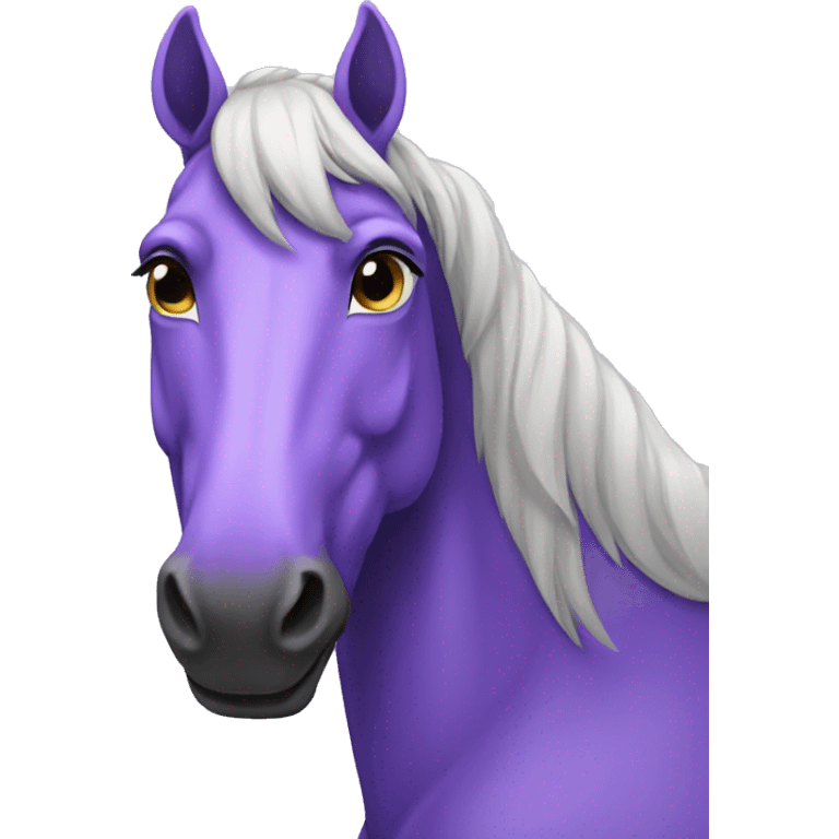 Purple horse emoji