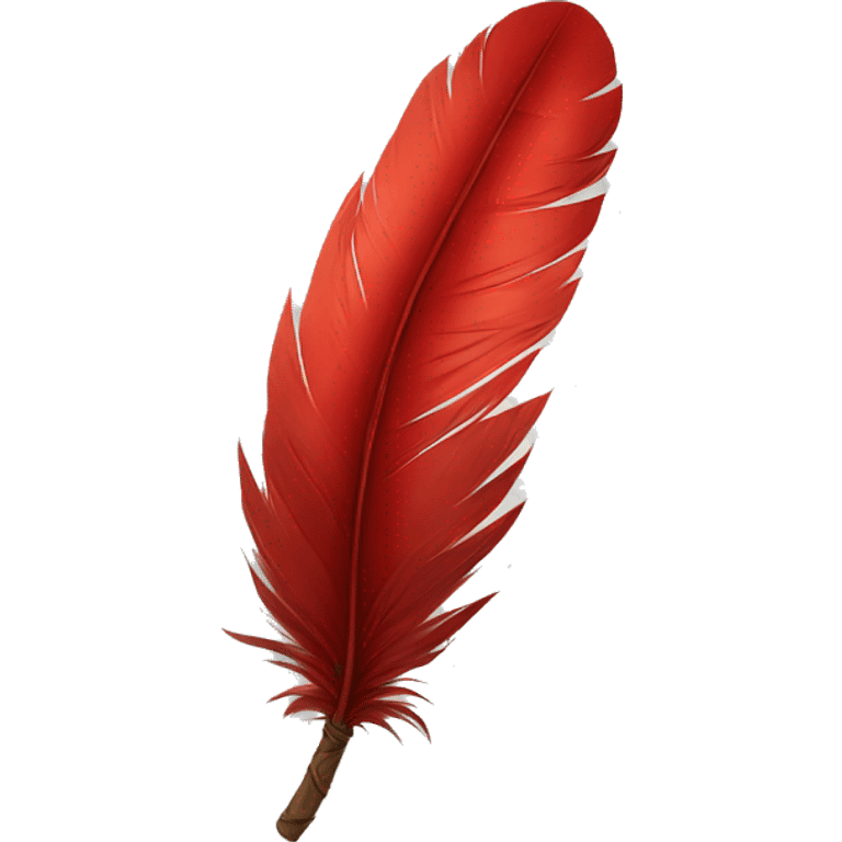 Red feather emoji