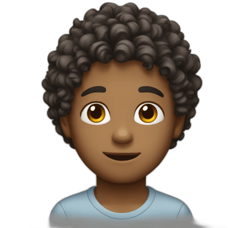 boy curly emoji