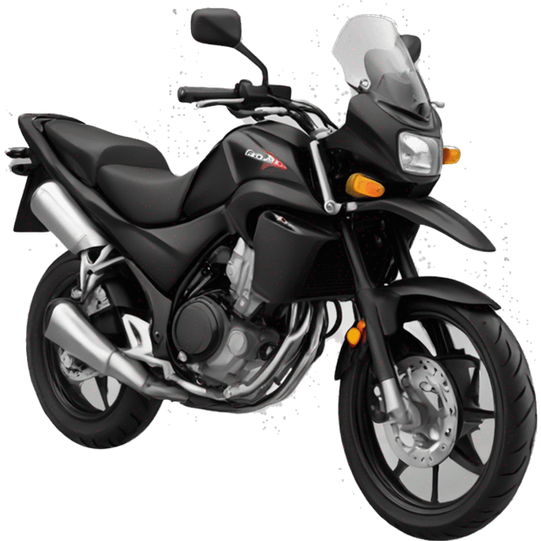 Honda motorcycles sport black emoji