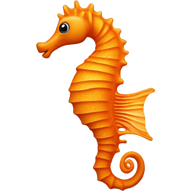 Orange sea horse emoji