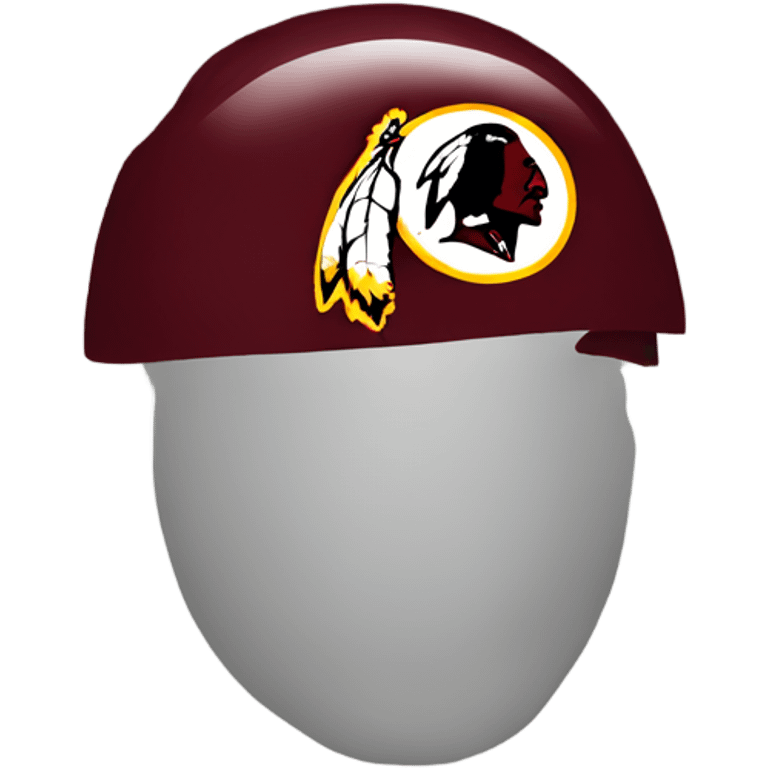 Redskins helmet on a man emoji