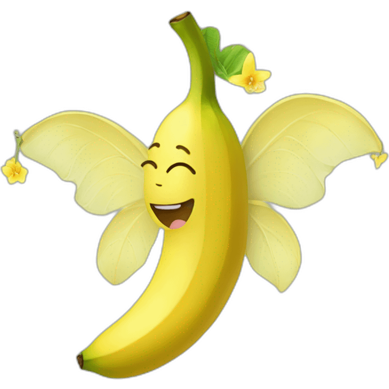 Banana as a fairy emoji