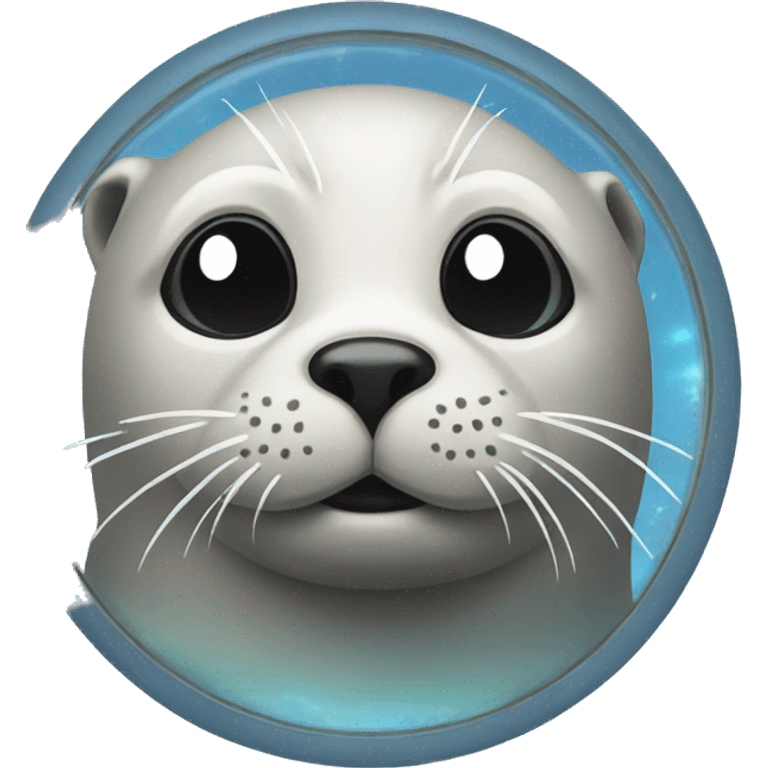 Seal with halo emoji