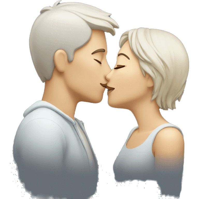 Couple kiss emoji