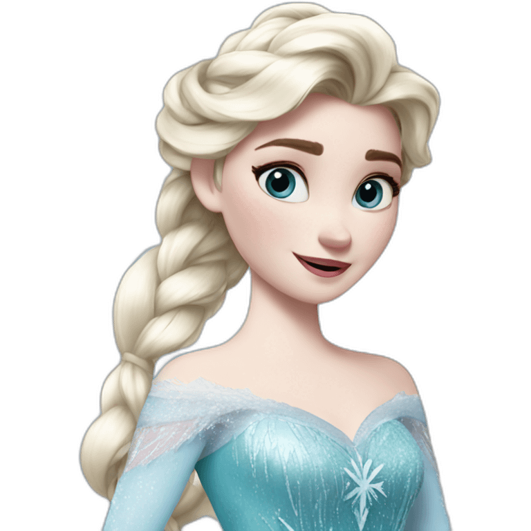 elsa from frozen animation emoji