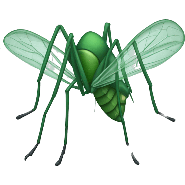 Green mosquito emoji