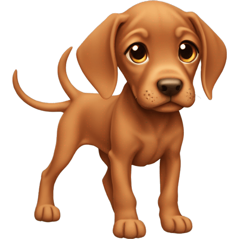 Vizsla puppy emoji