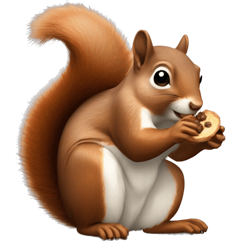 Squirrel eatt emoji