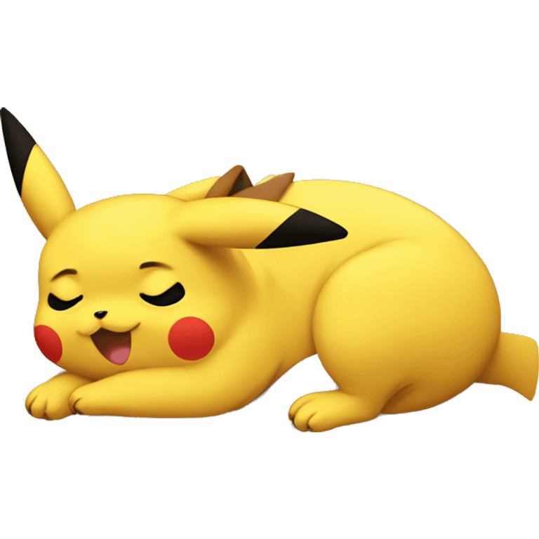 pikachu sleeping  emoji